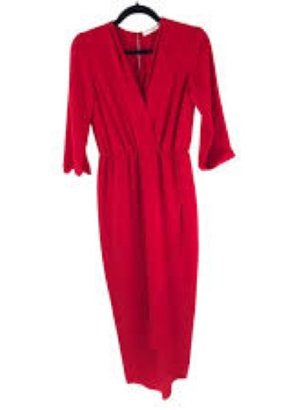 Amanda Uprichard Provenance Faux-Wrap Midi Dress